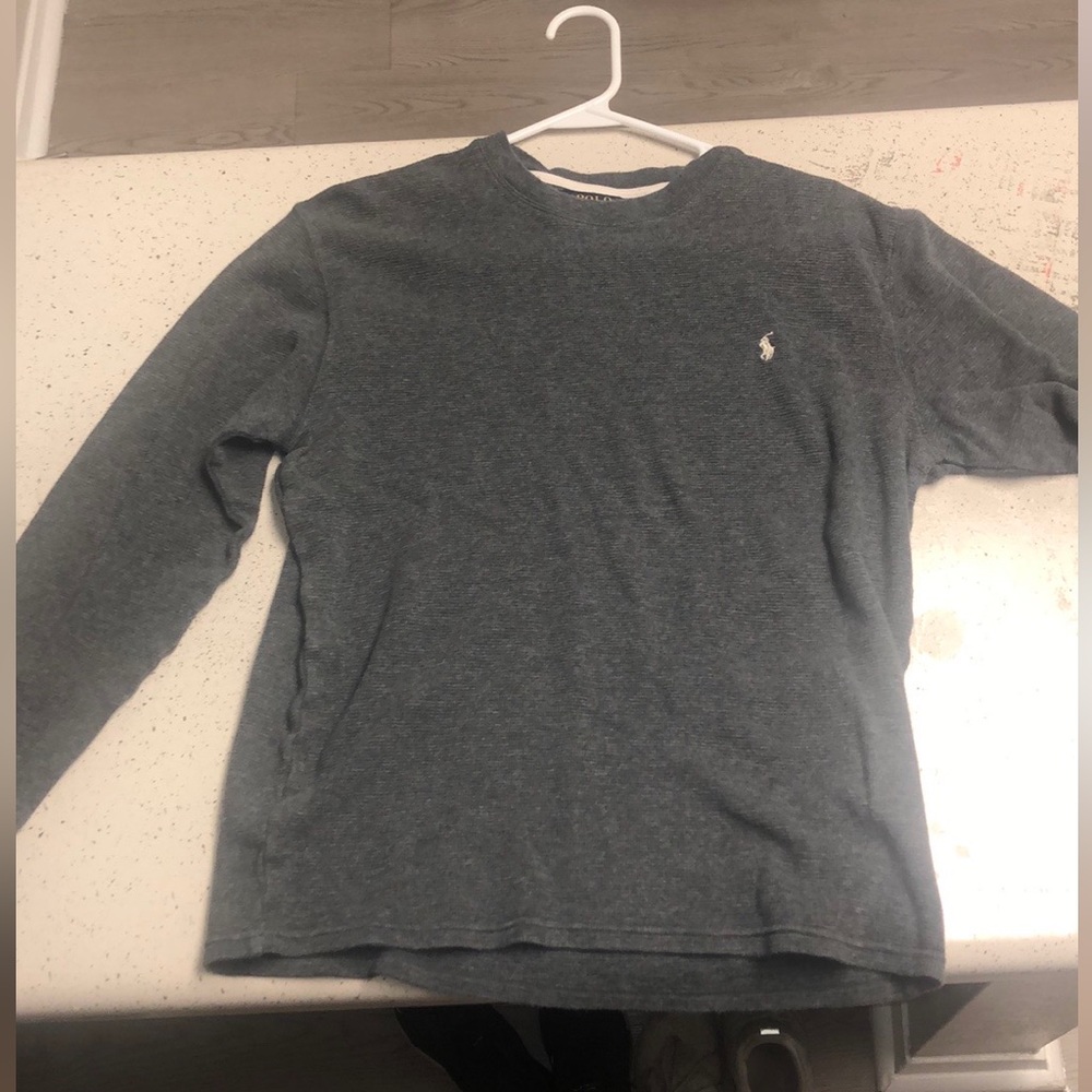 Large Dark gray POLO Ralph Lauren sweater 100% cotton